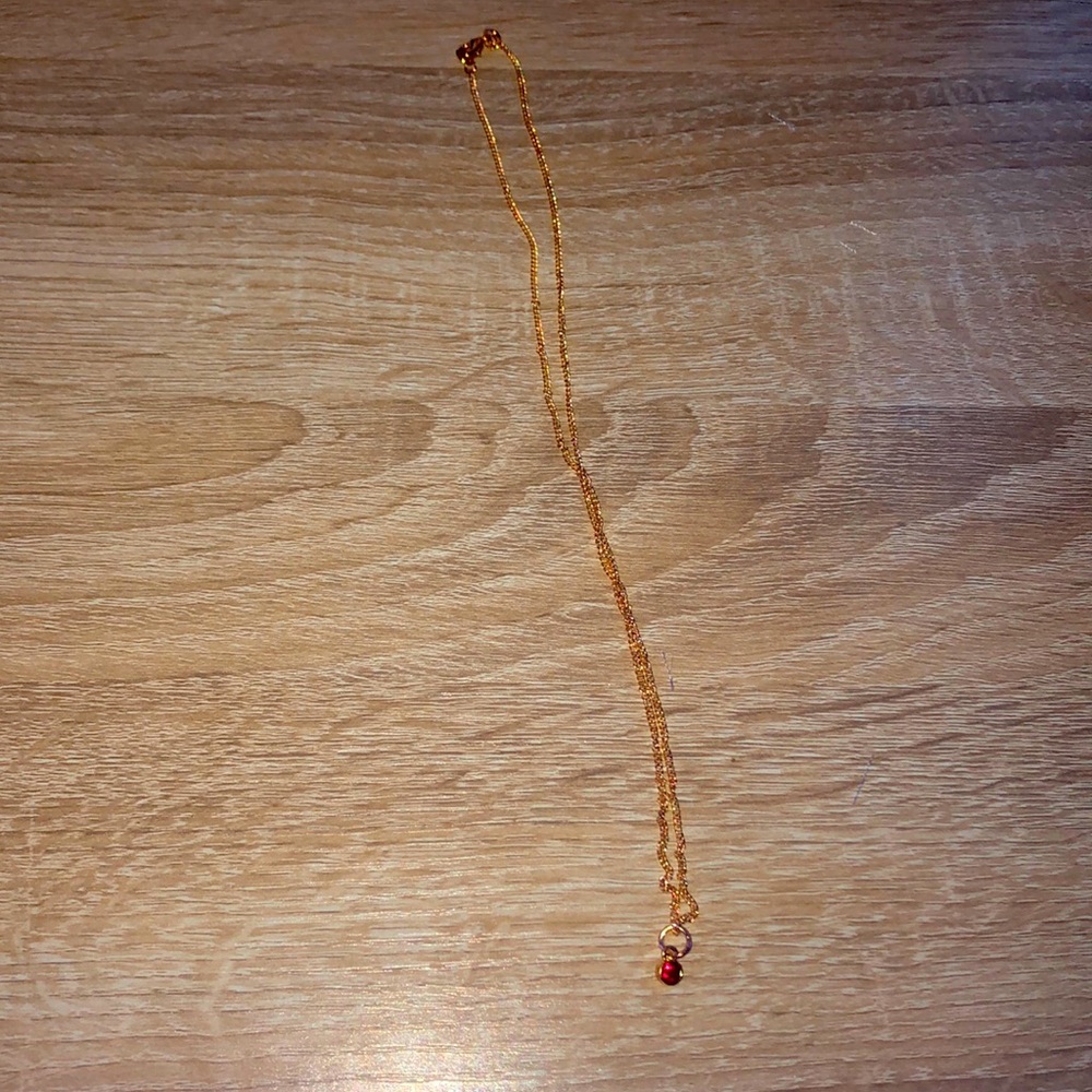 Necklace with a Ruby